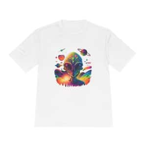 Unisex Moisture Wicking Tee Psychedelic Alien