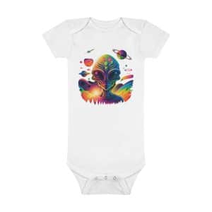 Onesie® Organic Baby Bodysuit Psychedelic Alien