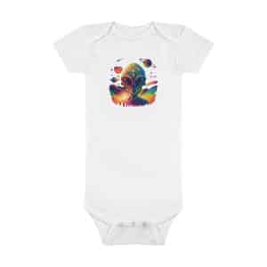 Baby Short Sleeve Onesie® Psychedelic Alien