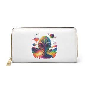 Zipper Wallet Psychedelic Alien