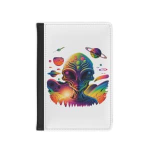 Passport Cover Psychedelic Alien