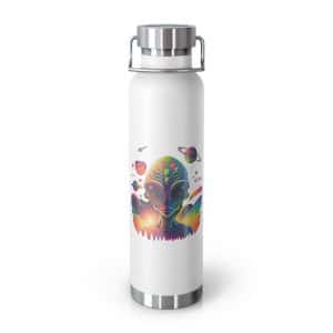 Copper Vacuum Insulated Bottle, 22oz Psychedelic Alien