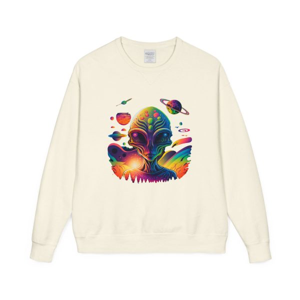 Colorful Alien Crewneck Sweatshirt, Unisex Halloween Sweatshirt, Gift for Sci-Fi Lovers, Cozy Graphic Crewneck, Space-Themed Apparel - Image 17