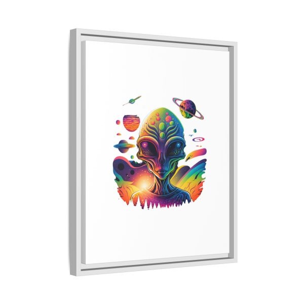 Vibrant Alien Canvas Art Print, Framed Decor for Sci-Fi Lovers, Cosmic Wall Art, Colorful Home Decoration, Unique Gift Idea - Image 166