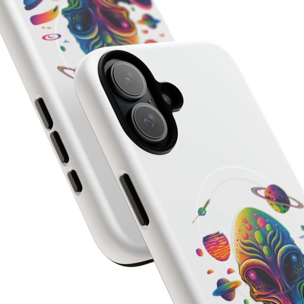 Vibrant Alien Phone Case - Funky Tough Magnetic Cover for Teens, Outer Space, Gift for Sci-Fi Lovers, Unique Cosmic Design - Image 71