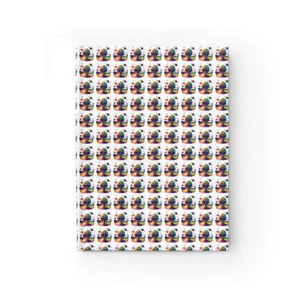 Colorful Patterned Journal - Ruled Line Notebook, Cute Writing Journal, Gift for Students, Colorful Diary, Design Lovers