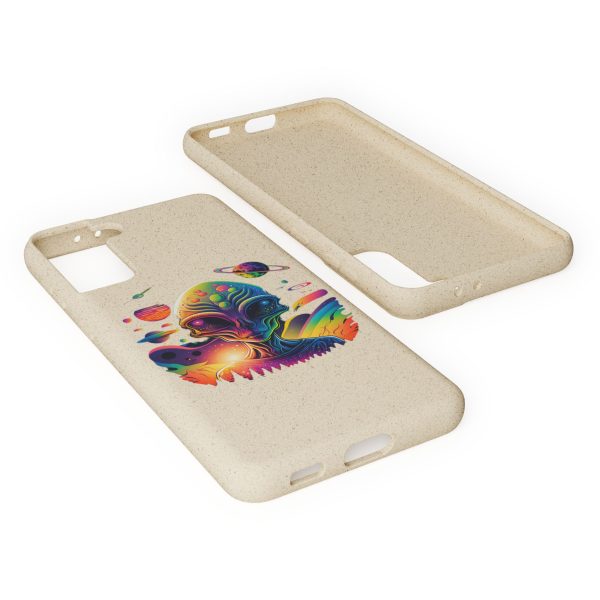 Vibrant Alien Biodegradable Phone Case, Eco-Friendly Galaxy Phone Cover, Unique Gift for Space Lovers, Fun Alien Design, Sustainable [...] - Image 120