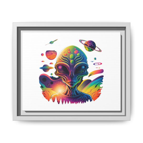 Vibrant Alien Canvas Art Print, Framed Decor for Sci-Fi Lovers, Cosmic Wall Art, Colorful Home Decoration, Unique Gift Idea - Image 209