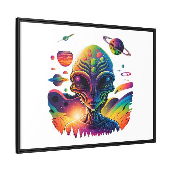 Vibrant Alien Canvas Art Print, Framed Decor for Sci-Fi Lovers, Cosmic Wall Art, Colorful Home Decoration, Unique Gift Idea - Image 34
