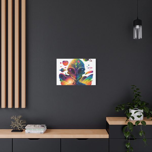 Alien Art Canvas Print, Colorful Wall Decor, Retro Sci-Fi Artwork, Unique Home Accent, Space Lover Gift - Image 56