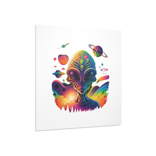 Vibrant Alien Foam Board Art Print, Space Decor, Unique Wall Art, Sci-Fi Home Decor, Gifts for Alien Lovers, Cosmic Alien Poster - Image 66