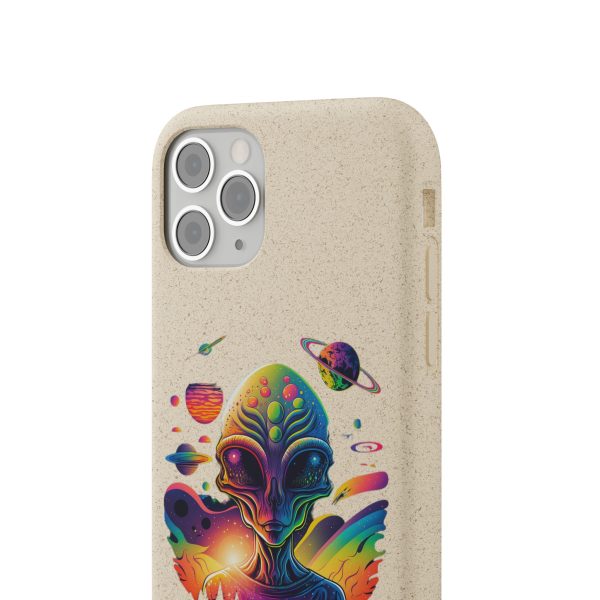 Vibrant Alien Biodegradable Phone Case, Eco-Friendly Galaxy Phone Cover, Unique Gift for Space Lovers, Fun Alien Design, Sustainable [...] - Image 67