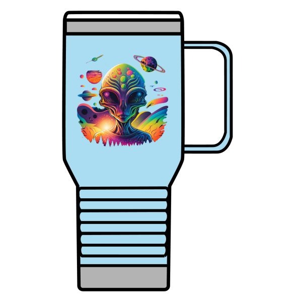 Vibrant Alien Travel Mug | 20oz Cosmic Coffee Cup, Space-Themed Gift, Unique Travel Tumbler, Quirky Science Fiction Mug, Stylish [...] - Image 21