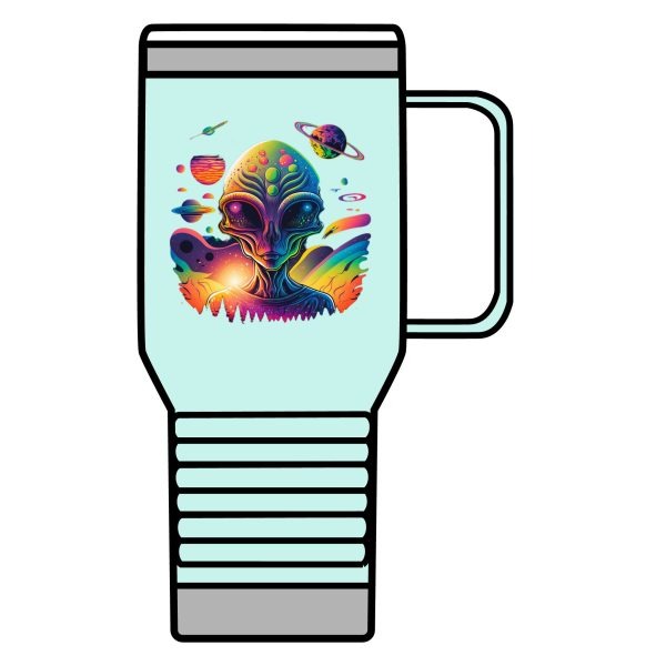 Vibrant Alien Travel Mug | 20oz Cosmic Coffee Cup, Space-Themed Gift, Unique Travel Tumbler, Quirky Science Fiction Mug, Stylish [...] - Image 23