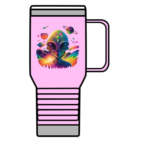 Vibrant Alien Travel Mug | 20oz Cosmic Coffee Cup, Space-Themed Gift, Unique Travel Tumbler, Quirky Science Fiction Mug, Stylish [...] - Image 31