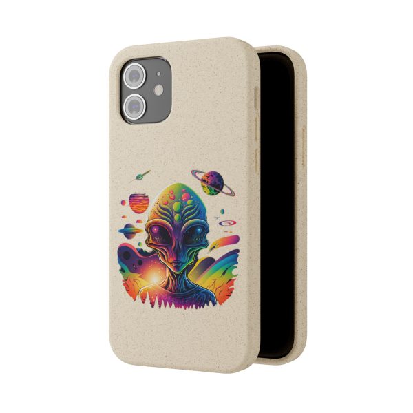 Vibrant Alien Biodegradable Phone Case | Eco-Friendly, Galaxy Inspired, Unique Gift, Trendy Phone Cover, For Space Lovers - Image 22