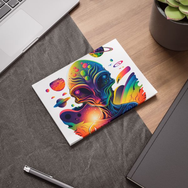 Cosmic Alien Post-it® Note Pads | Vibrant Space-Themed Sticky Notes, Office Supplies, Gifts for Sci-Fi Fans, School Accessories, [...] - Image 19