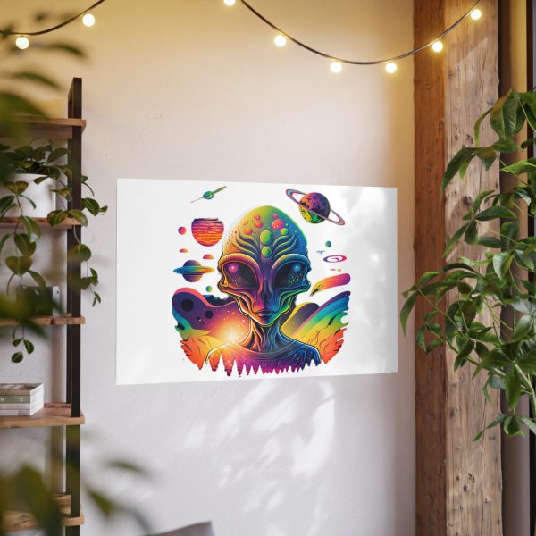 Colorful Alien Art Poster, Psychedelic Wall Decor, Outer Space Prints, Home Decoration, Gift for Sci-Fi Lovers - Image 77