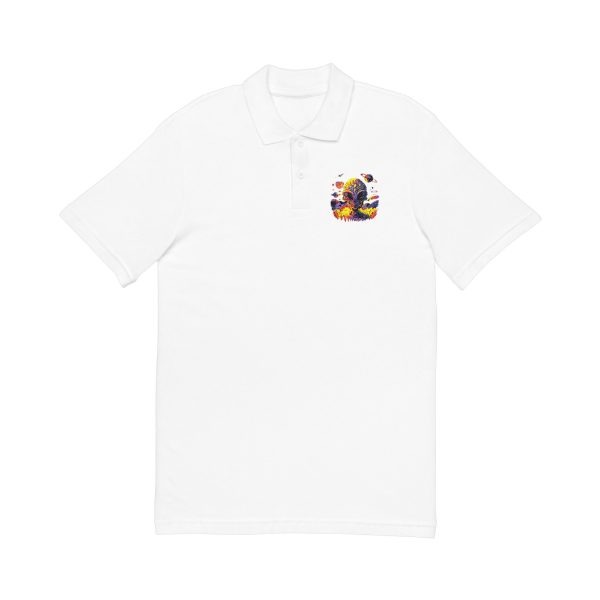 Vibrant Embroidered Polo Shirt, Casual Wear, Gift for Him/Her, Summer Outfit, Unique Fashion, Birthday Gift