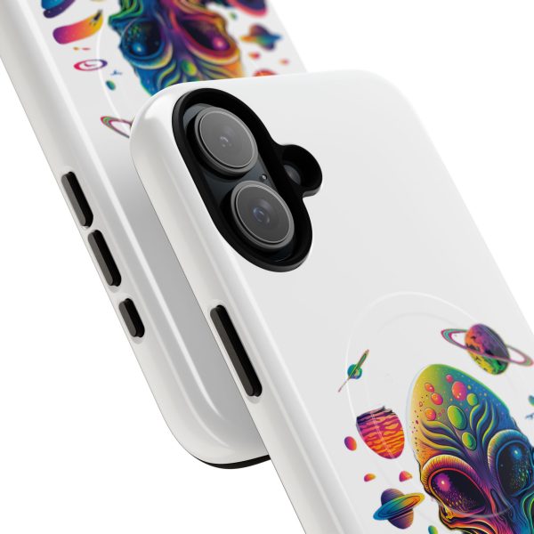 Vibrant Alien Phone Case - Funky Tough Magnetic Cover for Teens, Outer Space, Gift for Sci-Fi Lovers, Unique Cosmic Design - Image 68