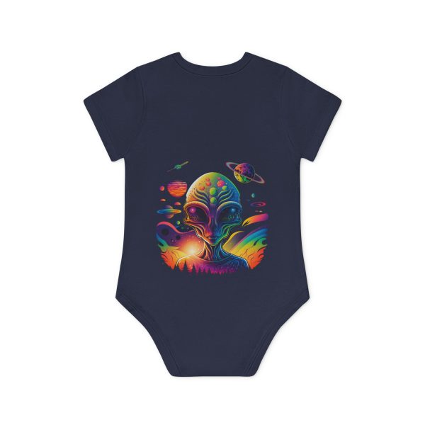 Colorful Alien Baby Bodysuit, Fun Baby Outfit, Cute Infant Clothing, Unique Baby Shower Gift, Organic Cotton Onesie, Space Theme Baby Wear - Image 14