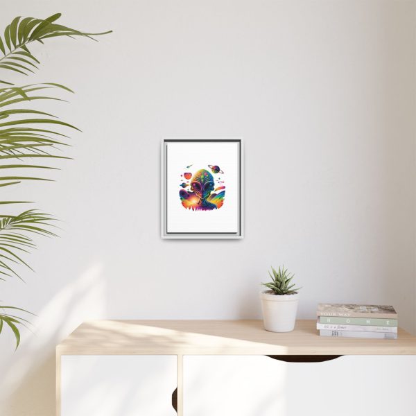 Vibrant Alien Canvas Art Print, Framed Decor for Sci-Fi Lovers, Cosmic Wall Art, Colorful Home Decoration, Unique Gift Idea - Image 151
