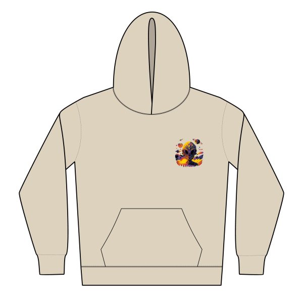 Youth Hooded Sweatshirt with Colorful Design, Ideal for Casual Wear, Gifts, Birthdays, Holidays, Outdoor Activities - Image 3