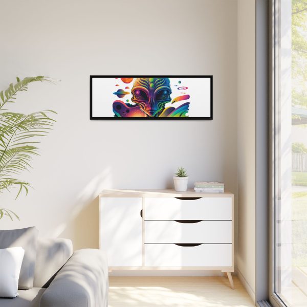 Vibrant Alien Canvas Art Print, Framed Decor for Sci-Fi Lovers, Cosmic Wall Art, Colorful Home Decoration, Unique Gift Idea - Image 183
