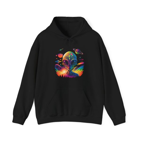 Colorful Cosmic Hoodie, Unisex Hoodie, Space Art Sweatshirt, Comfortable Pullover, Gift for Astronomers, Warm Hoodie for All Seasons - Image 5