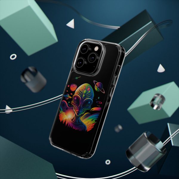 Alien Galaxy Clear Phone Case, Cosmic Phone Cover, Space Lover Gift, Unique Design for iPhone, Galaxy Phone Case - Image 41