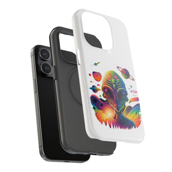 Colorful Alien Phone Case for Protection and Style, Galaxy-Themed Case, Retro Vibe Case, Unique Gift for Sci-Fi Lovers, Planet Design Case - Image 70