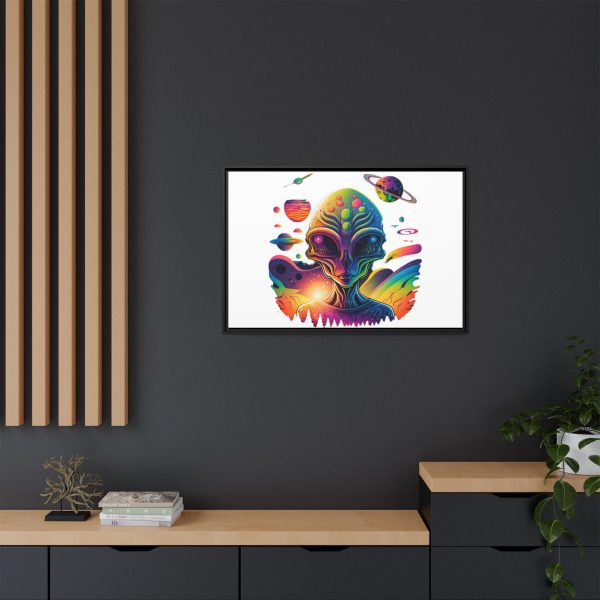 Vibrant Alien Canvas Art Print, Framed Decor for Sci-Fi Lovers, Cosmic Wall Art, Colorful Home Decoration, Unique Gift Idea - Image 32