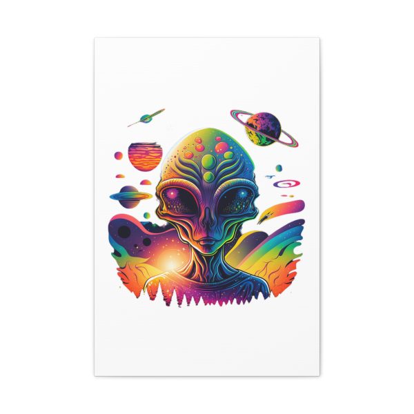 Alien Art Canvas Print, Colorful Wall Decor, Retro Sci-Fi Artwork, Unique Home Accent, Space Lover Gift - Image 65