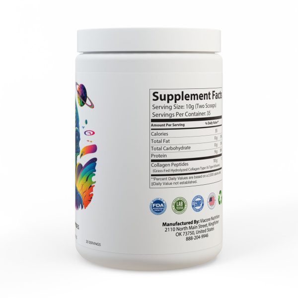 Collagen Peptides Type I & III Supplement (350g, 12.3oz) - Image 3