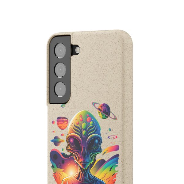 Vibrant Alien Biodegradable Phone Case, Eco-Friendly Galaxy Phone Cover, Unique Gift for Space Lovers, Fun Alien Design, Sustainable [...] - Image 139