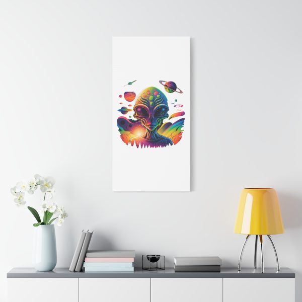 Alien Art Canvas Print, Colorful Wall Decor, Retro Sci-Fi Artwork, Unique Home Accent, Space Lover Gift - Image 83