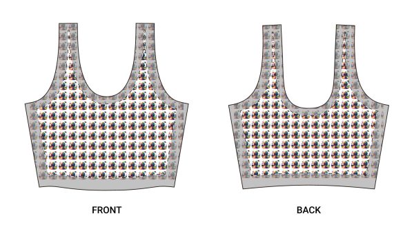 Vibrant Patterned Sports Bra for Active Women, Gymwear, Workout Top, Fitness Apparel, Unique Gift for Exercise Enthusiasts