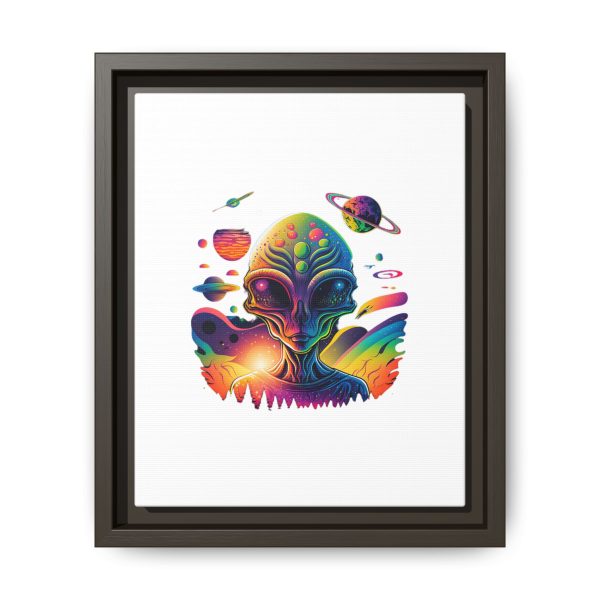 Vibrant Alien Canvas Art Print, Framed Decor for Sci-Fi Lovers, Cosmic Wall Art, Colorful Home Decoration, Unique Gift Idea - Image 217