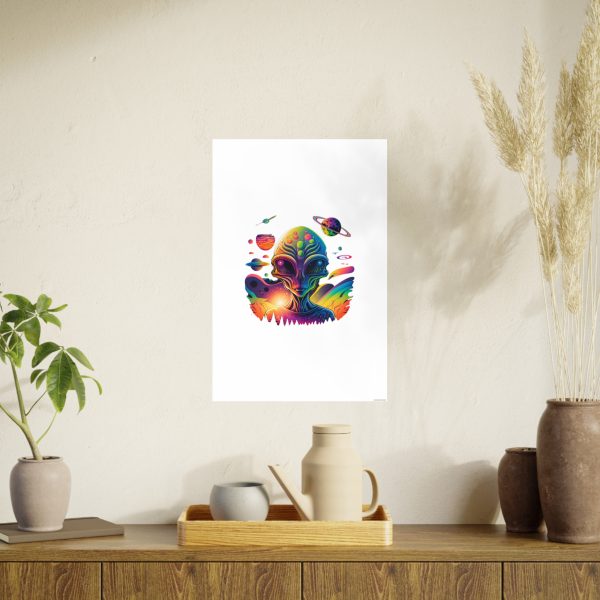 Colorful Alien Art Poster, Psychedelic Wall Decor, Outer Space Prints, Home Decoration, Gift for Sci-Fi Lovers - Image 84