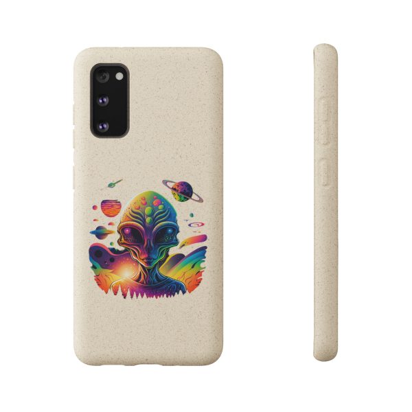Vibrant Alien Biodegradable Phone Case | Eco-Friendly, Galaxy Inspired, Unique Gift, Trendy Phone Cover, For Space Lovers - Image 5