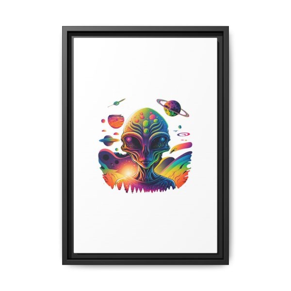 Vibrant Alien Canvas Art Print, Framed Decor for Sci-Fi Lovers, Cosmic Wall Art, Colorful Home Decoration, Unique Gift Idea - Image 237