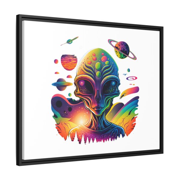 Vibrant Alien Canvas Art Print, Framed Decor for Sci-Fi Lovers, Cosmic Wall Art, Colorful Home Decoration, Unique Gift Idea - Image 170