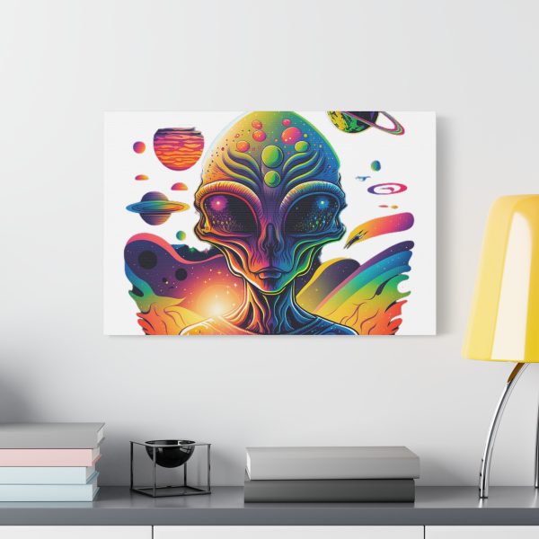 Alien Art Canvas Print, Colorful Wall Decor, Retro Sci-Fi Artwork, Unique Home Accent, Space Lover Gift - Image 55