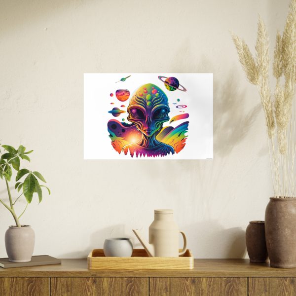 Colorful Alien Art Poster, Psychedelic Wall Decor, Outer Space Prints, Home Decoration, Gift for Sci-Fi Lovers - Image 21