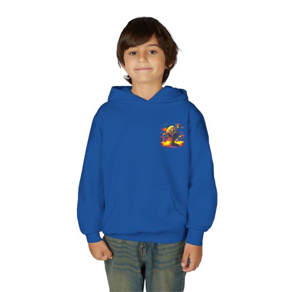 Youth Heavy Blend Hooded Sweatshirt with Colorful Graphic - Image 31
