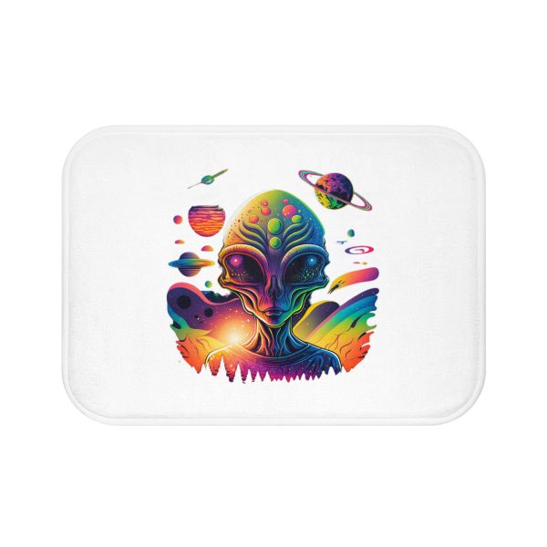 Cosmic Alien Bath Mat | Vibrant Space Decor for Bathroom | Fun Gift for Sci-Fi Lovers, Home Essentials, Bathroom Accessory - Image 5