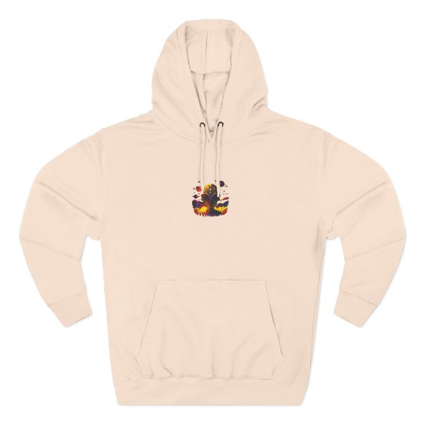 Colorful Three-Panel Fleece Hoodie | Cozy Casual Wear, Gifts for Him/Her, Funky Street Style, Stylish Loungewear, Fall Fashion - Image 11