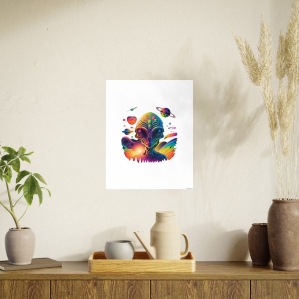 Colorful Alien Art Poster, Psychedelic Wall Decor, Outer Space Prints, Home Decoration, Gift for Sci-Fi Lovers - Image 135