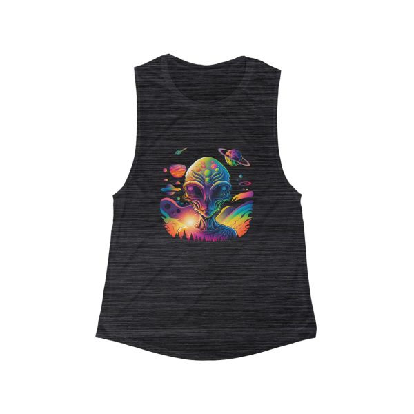 Women's Flowy Scoop Muscle Tank - Image 5