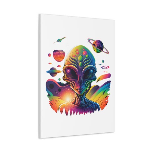 Alien Art Canvas Print, Colorful Wall Decor, Retro Sci-Fi Artwork, Unique Home Accent, Space Lover Gift - Image 102